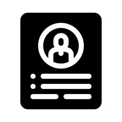 employee glyph icon