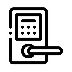 digital door line icon