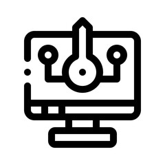 computer line icon