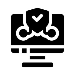 antivirus glyph icon