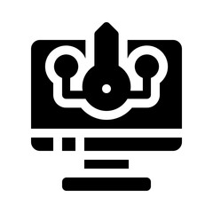 computer glyph icon