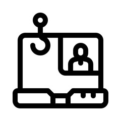 laptop line icon