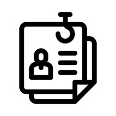 personal information line icon