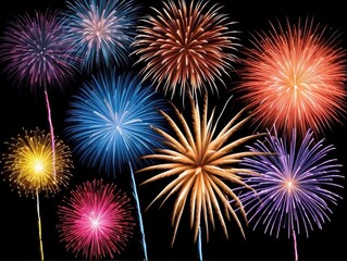 fireworks in the sky