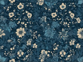 fabric with flowers