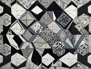 black and white pattern