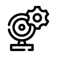 webcam line icon