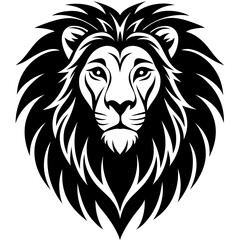 Line head logo silhouette vector art illustration