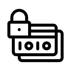padlock line icon