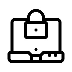 laptop line icon
