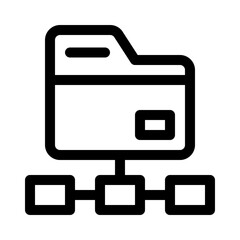 root directory line icon