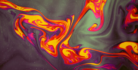 Funky Geometric Fantasia Brimming with Vibrant Colors and Abstract Patterns, Creating a Captivating...