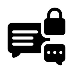 chat glyph icon