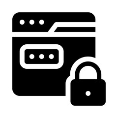 password glyph icon