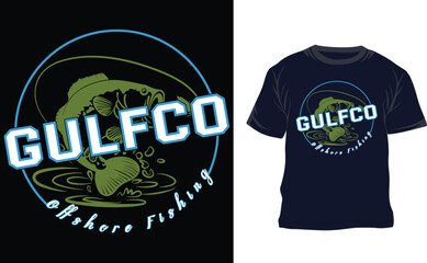 Fish vector T shirt design Creative fish catching t shirt design