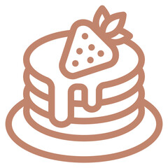 Pancakes Icon Element For Design