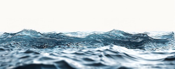 The photo shows a close-up of a rough sea surface with breaking waves.