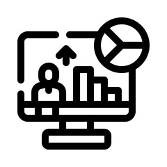 analytics line icon