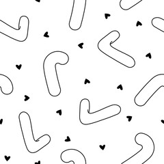 Body pregnancy pillow. Seamless pattern. Coloring Page. Comfortable orthopedic device for sleeping and relaxing. Hand drawn style. Vector drawing. Design ornaments.