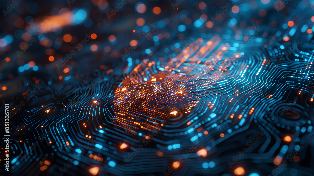 Poster cybersecurity and protecting one's digital footprint from unauthorized access and exploitation