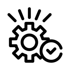 Obraz premium success line icon