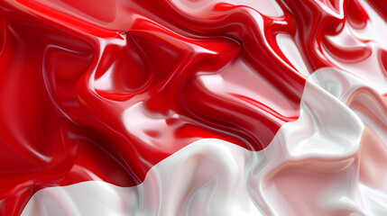 red and white background