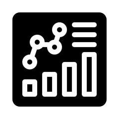 business report glyph icon