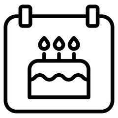 celebrate date icon, confetti with calendar icon