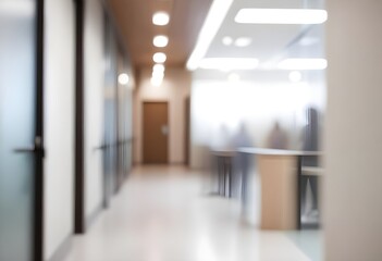 Blurred office background. modern office, meeting room. Silhouette, business people, business. lobby	
