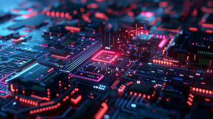 Obraz premium world futuristic hight tech corporate business technology background