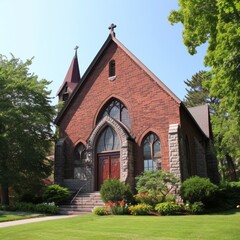 Fototapeta premium Exterior Architecture of the Christian Church