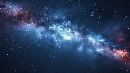 A rainbow in the sky at dusk is a beautiful phenomenon. Starry Galaxy Space Background