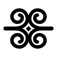Trendy solid icon of dwennimmen symbol 