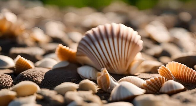 Shell on the beach.