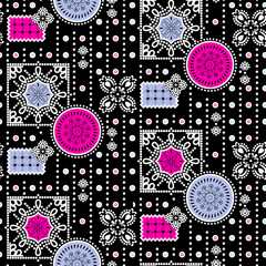 Vibrant floral illustrations features intricate designs with bold, colorful patterns, perfect for various creative projects. Ideal for textiles, stationery, wallpapers, and digital media etc.