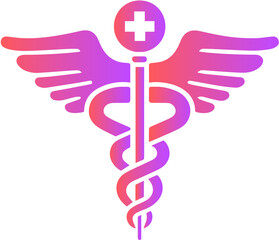 Obraz premium caduceus medical symbol