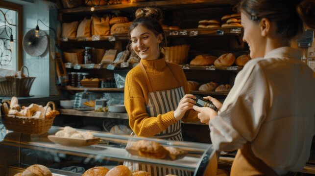 The bakery shop payment