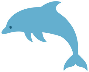 イルカかわいいイルカのカットイラスト