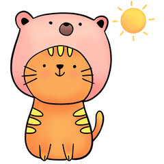 Naklejka premium cat story collection