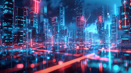 Fototapeta premium world futuristic hight tech corporate business technology background