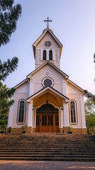 Fototapeta premium Exterior Architecture of the Christian Church
