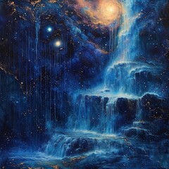 Cosmic Waterfall of Stars