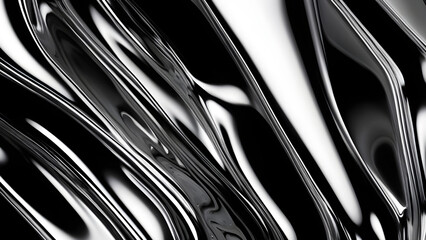 silver texture fluid gradient background, metal chrome gray