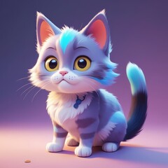 Obraz premium there is a cat that is sitting 