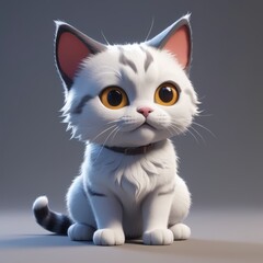 Obraz premium there is a cat that is sitting 