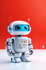 Naklejka premium AI Image Generator, Advanced Automaton