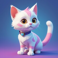 there is a cat that is sitting 