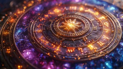 Fototapeta premium Abstractions and scenes on the theme of astrology