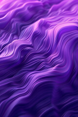 Obraz premium vibrant purple abstract painting with fluid dynamic patterns and swirling textures creating energetic motion, vertical monitor