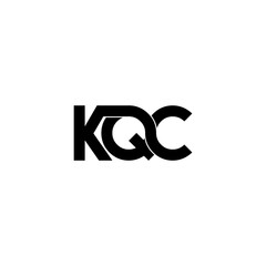 kqc typography letter monogram logo design